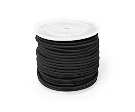 Contenedor - Redes malla fina Rollo de cable elástico (10mm) - 80m - Negro