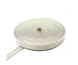 Todo - Polipropileno Cinta de sarga de algodón y polipropileno 40mm - 100kg - rollo de 100 m (blanco y negro)