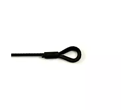 Eslingas negras de acero, 5mm Eslingas cables de acero - negro - 5mm - 1 gaza con guardacabo - 160kg